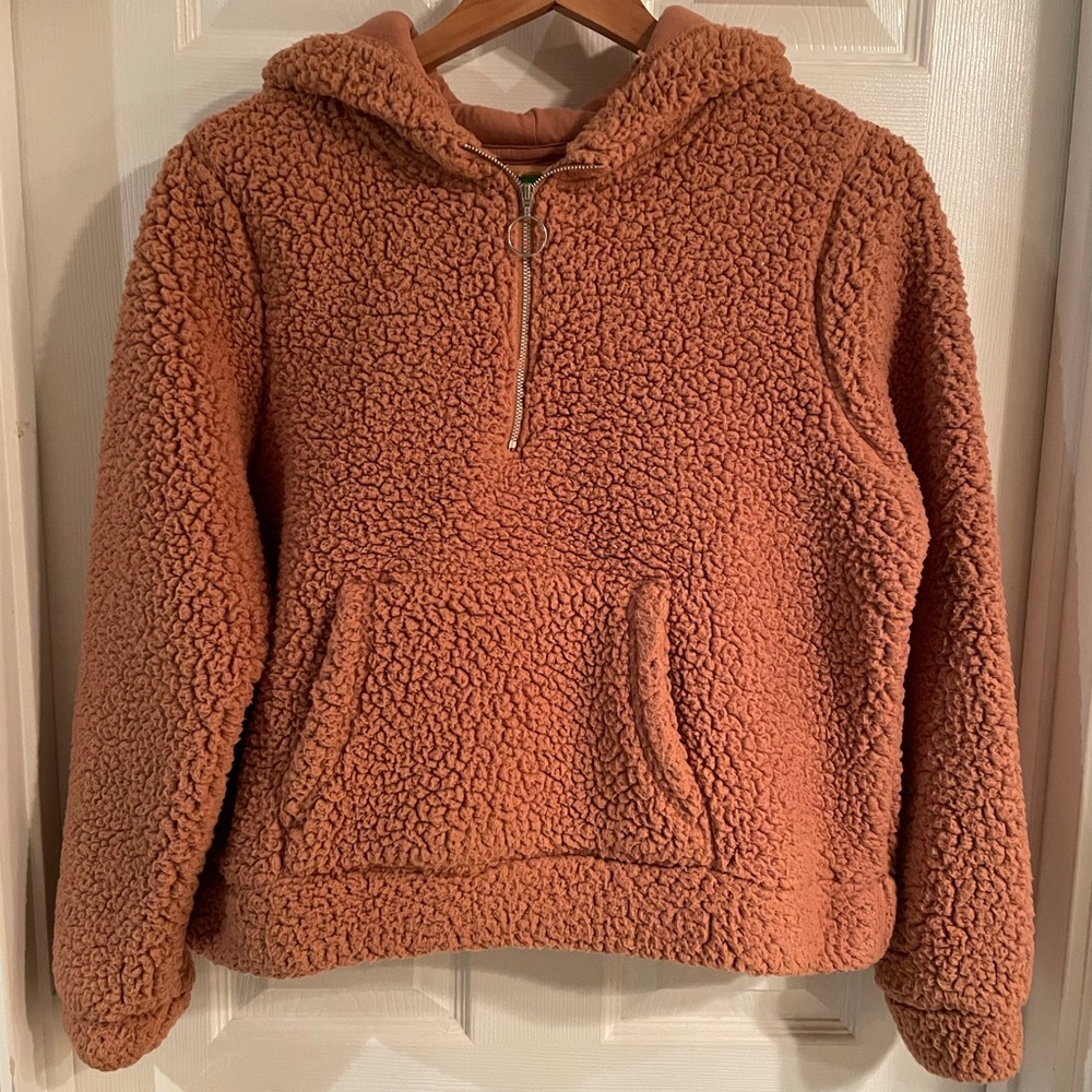 Sherpa Hoodie with Zipper